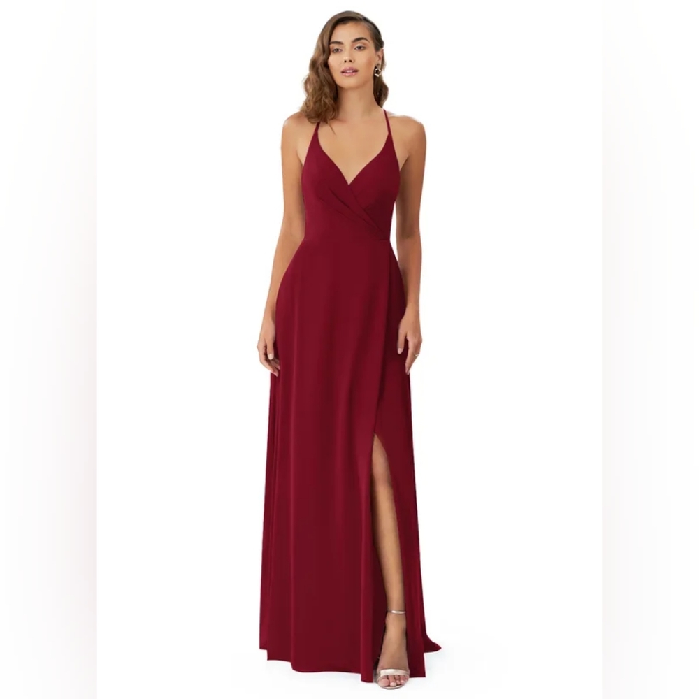 Azazie Davis Burgundy Bridesmaid Dress